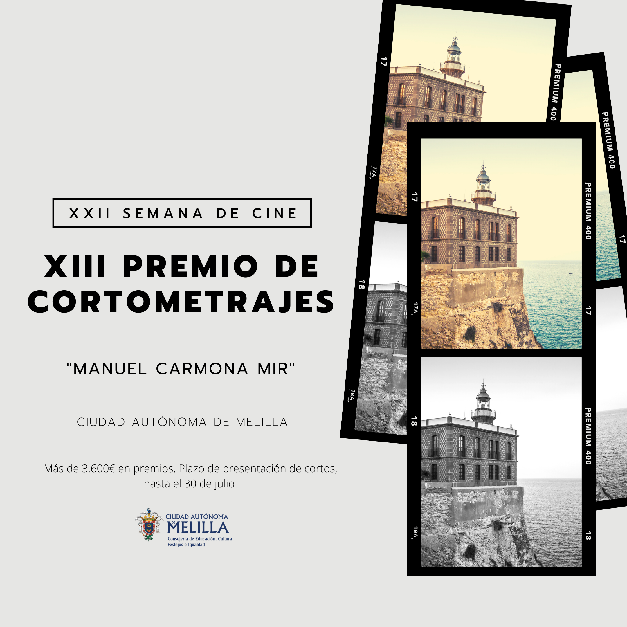 XIII Premio de cortometrajes «Manuel Carmona Mir» de la XII Semana de Cine de Melilla