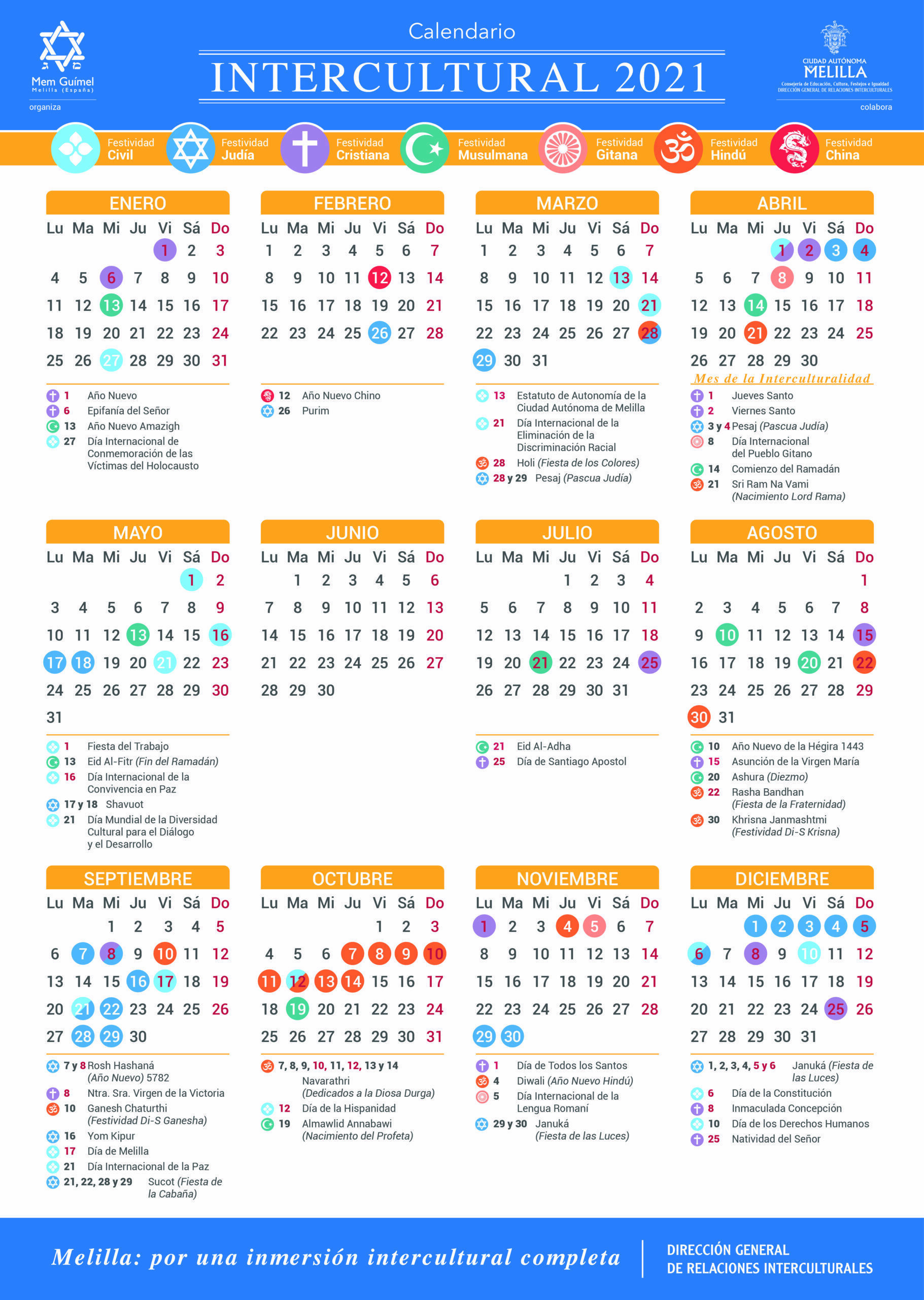 Calendario Intercultural 2021